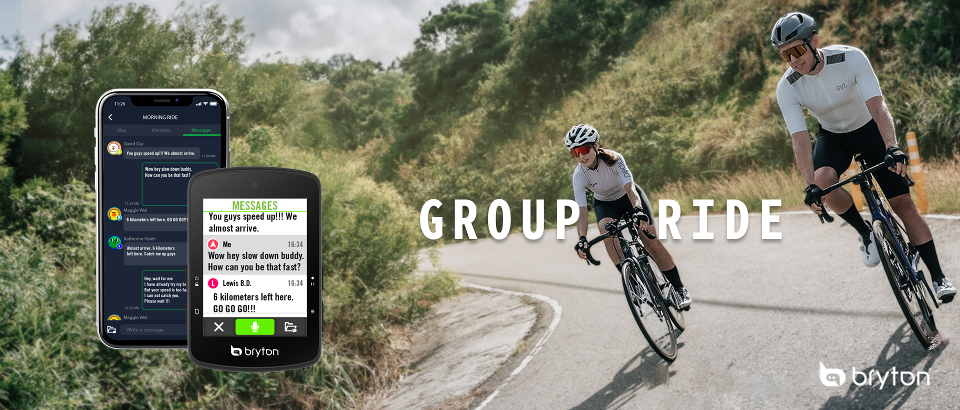 Bryton Rider S510_Group Ride